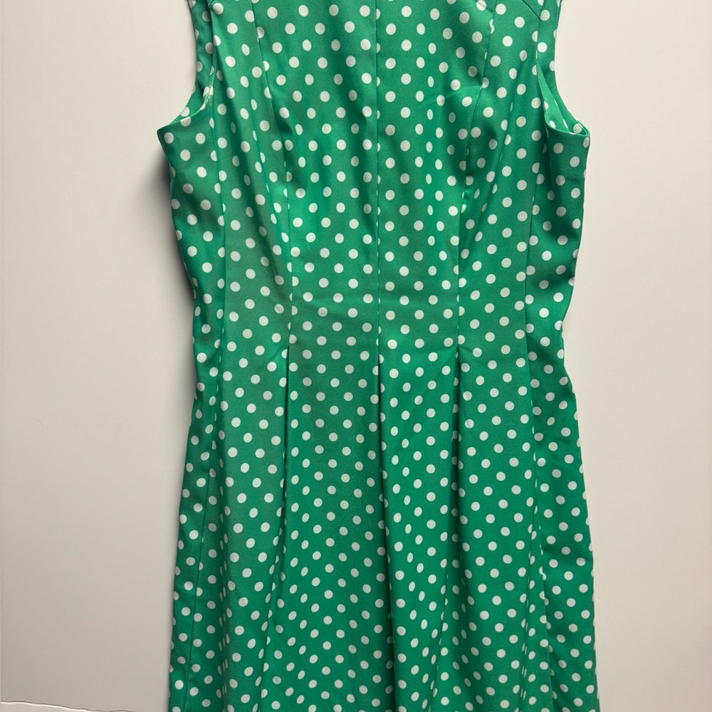 Green Polka Dot Midi Dress
